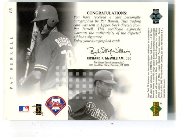 Upper Deck Pat Burrell Baseball Trading Cards