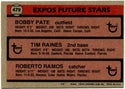 Tim Raines Autographed 1981 Topps Card