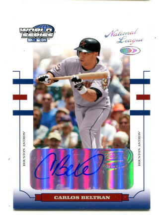 Carlos Beltran 2004 Donruss World Series #WS87 Autographed Card /25