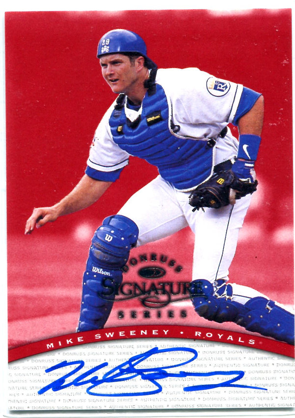 Mike Sweeney 1997 Donruss Signature Series Autographed Card