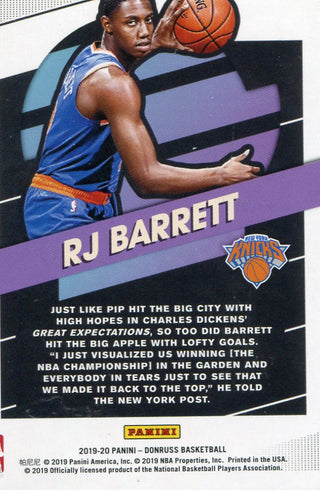 Rj Barrett 2019 Donruss Rookie Card