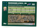 Marshawn Lynch 2007 Topps #302 Card