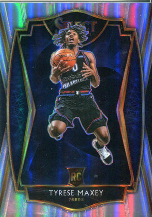 Tyrese Maxey 2020 Panini Select Premier Level Silver Rookie Card #174