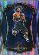 Tyrese Maxey 2020 Panini Select Premier Level Silver Rookie Card #174