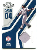 2004 Manny Ramirez Donruss Players Collection 04 Authentic Game Worn Jersey Card 158/250  #PC-55