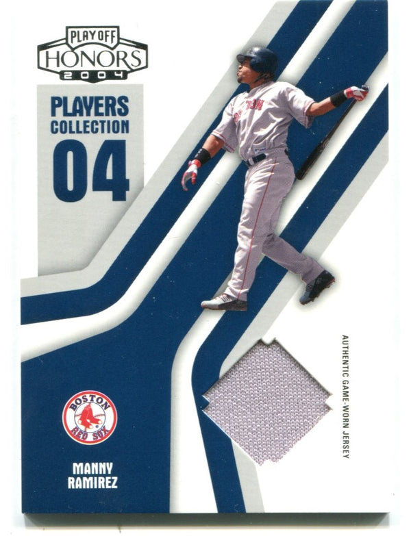 2004 Manny Ramirez Donruss Players Collection 04 Authentic Game Worn Jersey Card 158/250  #PC-55