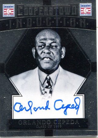 Orlando Cepeda 2015 Panini Cooperstown Induction Autographed Card