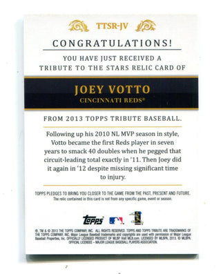 Joey Votto 2013 Topps Tribute To The Stars #TTSRJV Jersey Card 13/99