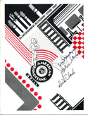 Dick Clark Autographed American Bandstand Grill Menu (JSA)