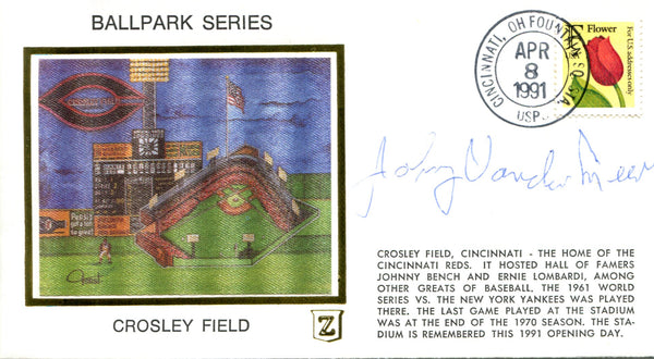 Johnny Vandermeer Autographed April 8 1991 First Day Cover