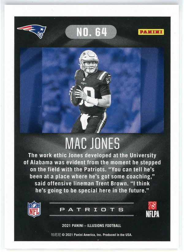 Mac Jones 2021 Panini Illusions Rookie Card #64