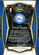 Tyrese Maxey 2020 Panini Select Premier Level Silver Rookie Card #174