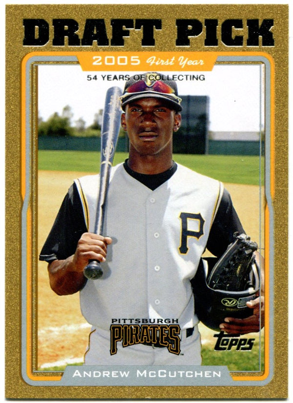 Andrew McCutchen Draft Pick Rookie Card Topps 1483/2005