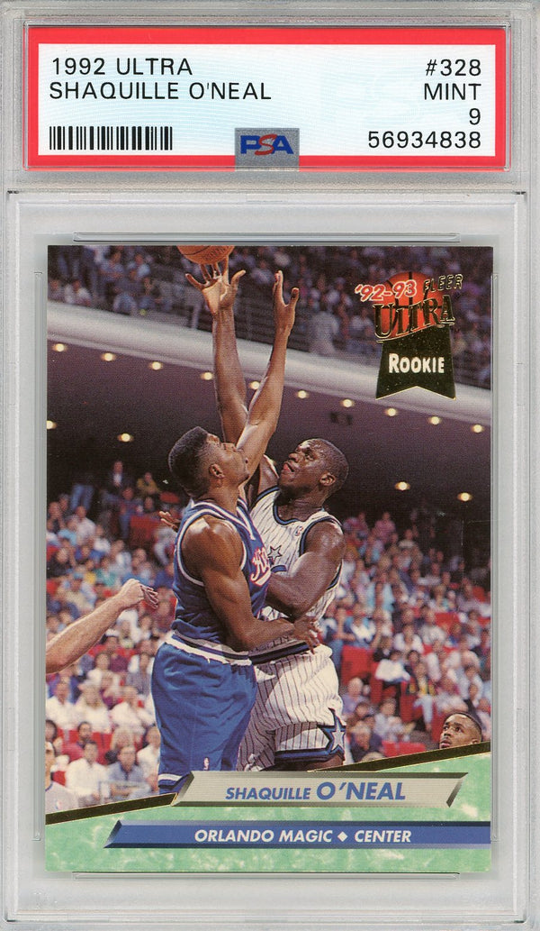 Shaquille O'Neal 1992 Fleer Ultra Rookie Card #328 (PSA)