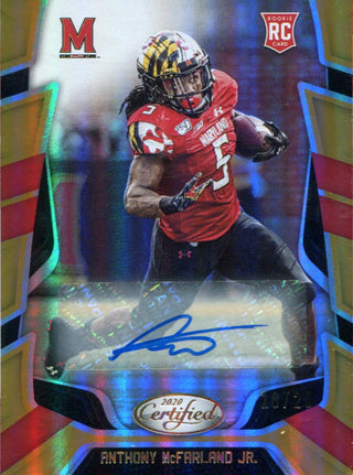 Anthony McFarland Jr. Autographed 2020 Panini Chronicles Draft Picks Certified Rookie Card