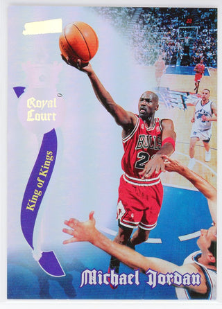 Michael Jordan 1998 Topps Stadium Club Royal Court King of Kings Card #RC6