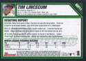 Tim Lincecum 2007 Bowman Rookie Card