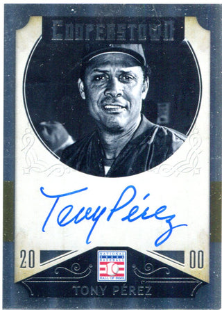 Tony Perez Autographed 2015 Panini Cooperstown Autographed Card