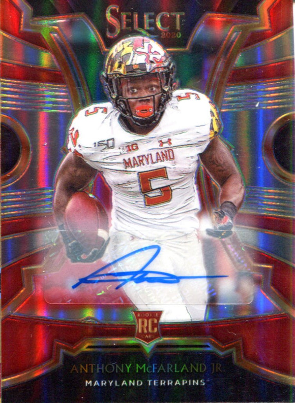 Anthony McFarland Jr. Autographed 2020 Panini Chronicles Draft Picks Select Prizm Rookie Card