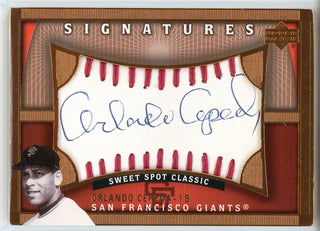 Orlando Cepeda Autographed 2005 Upper Deck Sweet Spot Classic Signatures Card #OC