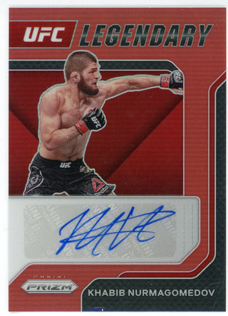 Khabib Nurmagomedov Autographed 2022 Panini Prizm UFC Card #LS-KHB