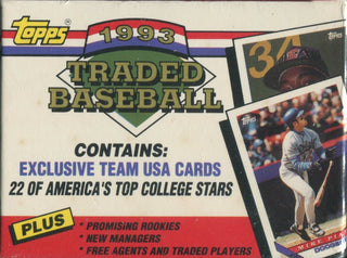 1993 Topps Traded Baseball Factory Set Sealed Wax Box