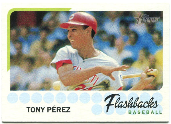 Tony Perez Topps Heritage Flashbacks Baseball