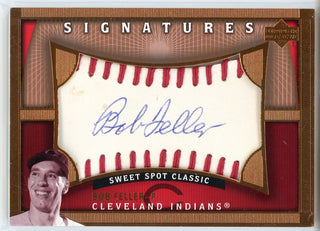 Bob Feller Autographed 2005 Upper Deck Sweet Spot Classic Signatures Card #BF