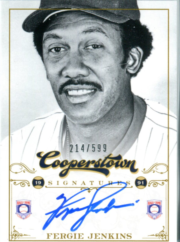 Fergie Jenkins 2012 Panini Cooperstown Autographed Card 214/599