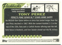 Tony Perez Topps Heritage Flashbacks Baseball