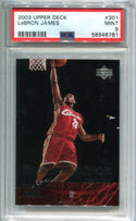 LeBron James 2003 Upper Deck #301 PSA Mint 9 Card