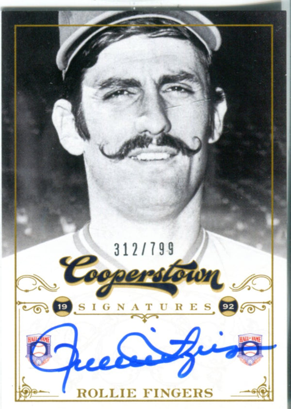 Rollie Fingers 2012 Panini Cooperstown Autographed Card 312/799