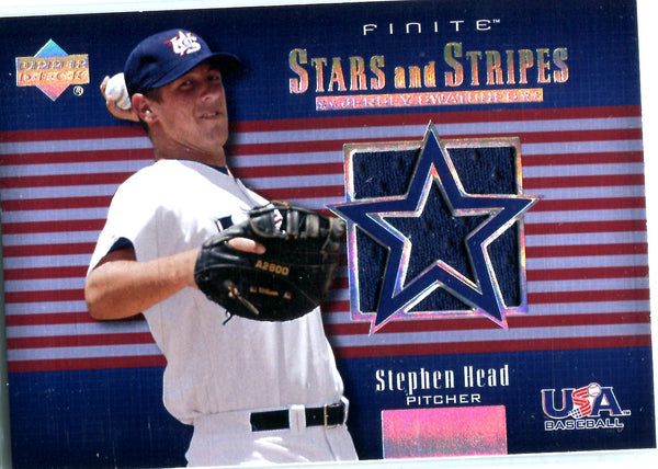 Stephen Head 2003 Finite Stars & Stripes Game-Used Jersey Card