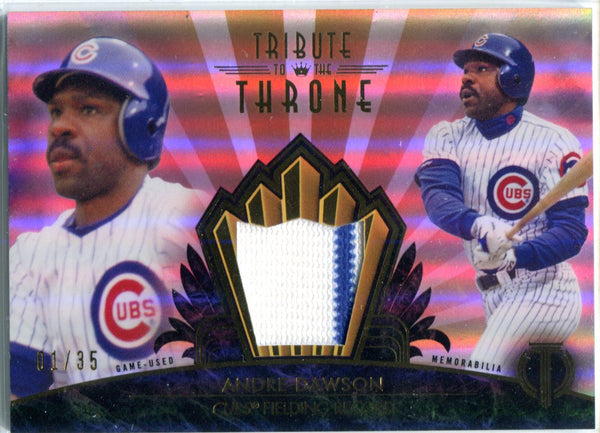 Andre Dawson 2014 Topps Tribute To The Throne Game-Used Memorabilia Unsigned Card #1/35