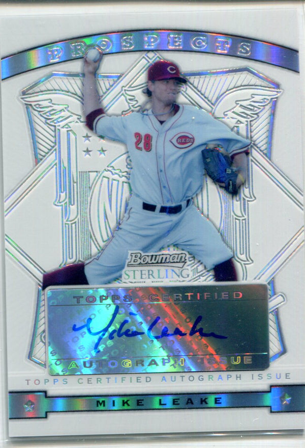 Mike Leake 2009 Bowman Sterling Prospects Autographed Card #118/199