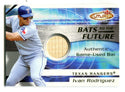 Ivan Rodriguez 2001 Fleer Futures Bats to The Future Bat Card