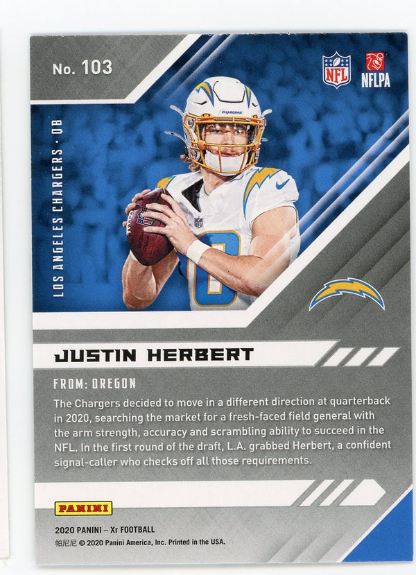 Justin Herbert 2020 Panini XR #103 RC