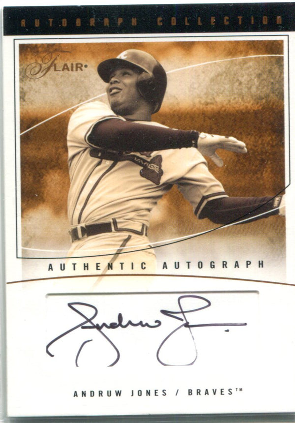 Andruw Jones 2004 Fleer Autographed Card #122/163