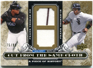 Frank Thomas Upper Deck Cut From the Same Cloth Jersey Card