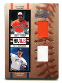 Eddie Murray/Bert Blyleven 2005 Donruss Playoff Leather & Lumber Card  96/250