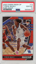 Tyrese Maxey 2020 Panini Prizm Draft Pick Ruby Wave Rookie Card #14 (PSA)