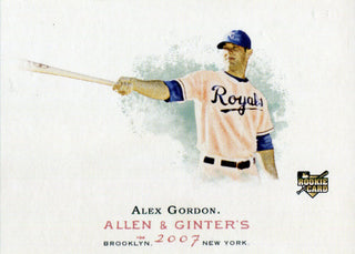Alex Gordon 2007 Topps Allen & Ginter Rookie Card