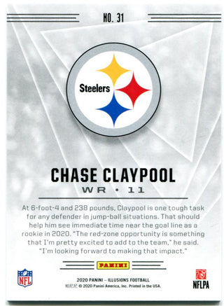 Chase Claypool Panini Illusions 2020 Rookie Card