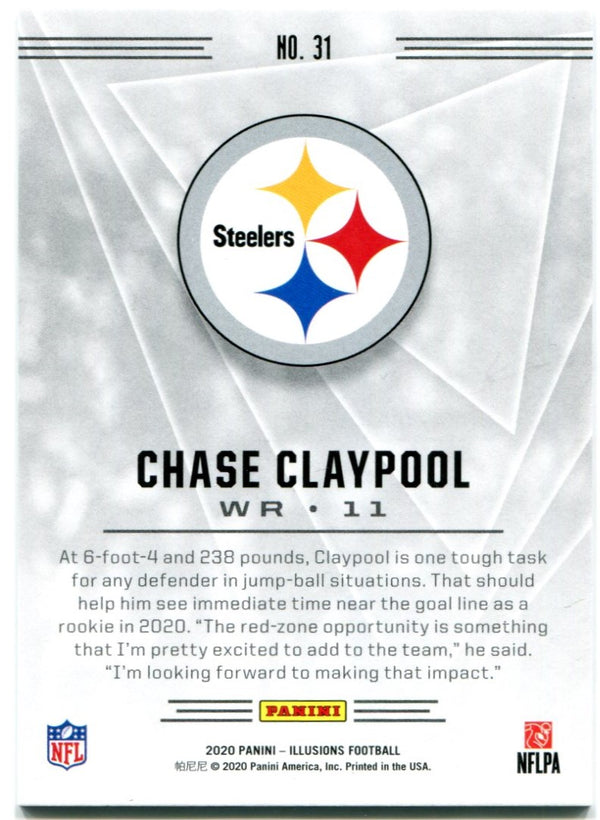 Chase Claypool Panini Illusions 2020 Rookie Card