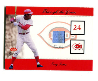 Tony Perez 2002 Fleer Through The Years Patch Card