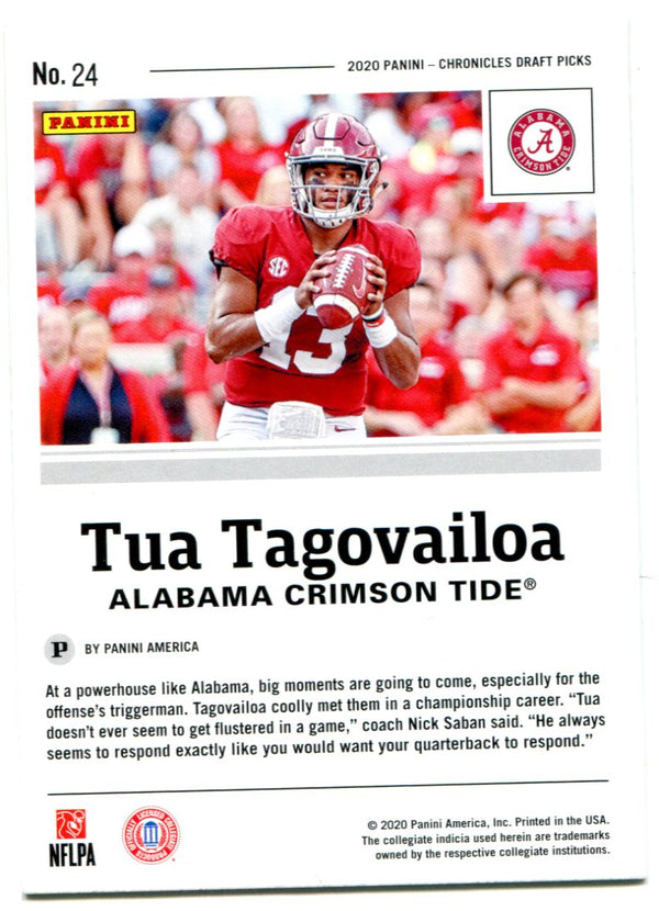 Tua Tagovailoa 2020 Panini Chronicles Draft Picks Rookie Card