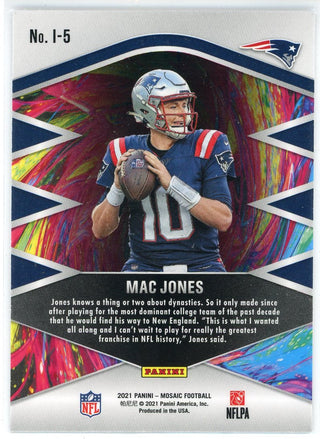 Mac Jones 2021 Panini Mosaic Introductions Rookie Card #I-5