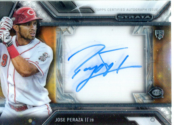 Jose Peraza 2016 Topps Strata Autographed Rookie Card
