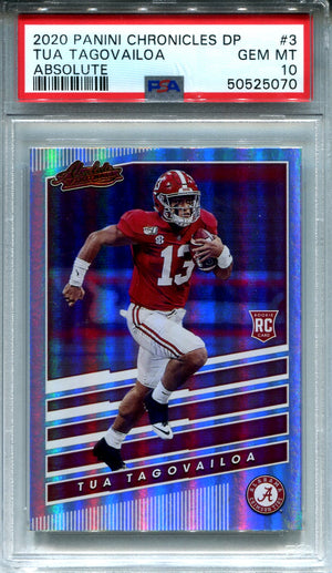Tua Tagovailoa 2020 Panini Chronicles DP Absolute Rookie Card (PSA)