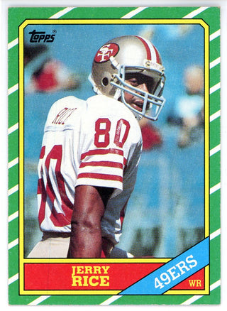 Jerry Rice 1986 Topps Rookie Card #161